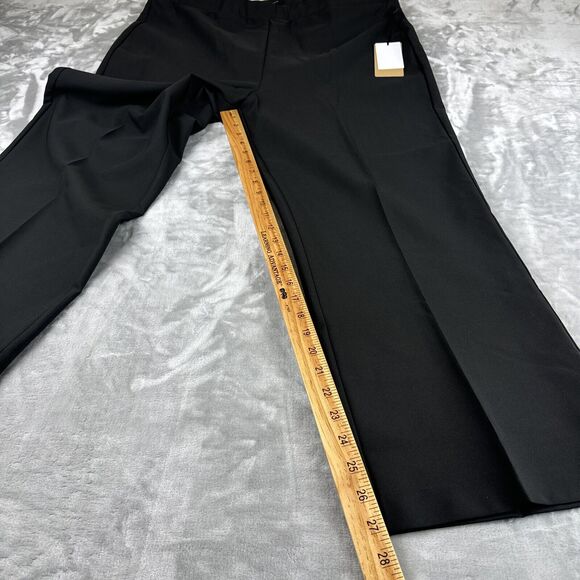 NWT Halogen High Waisted Trousers Women's XL Black Wide Leg Elastic Waist (0796) - Picture 9 of 9